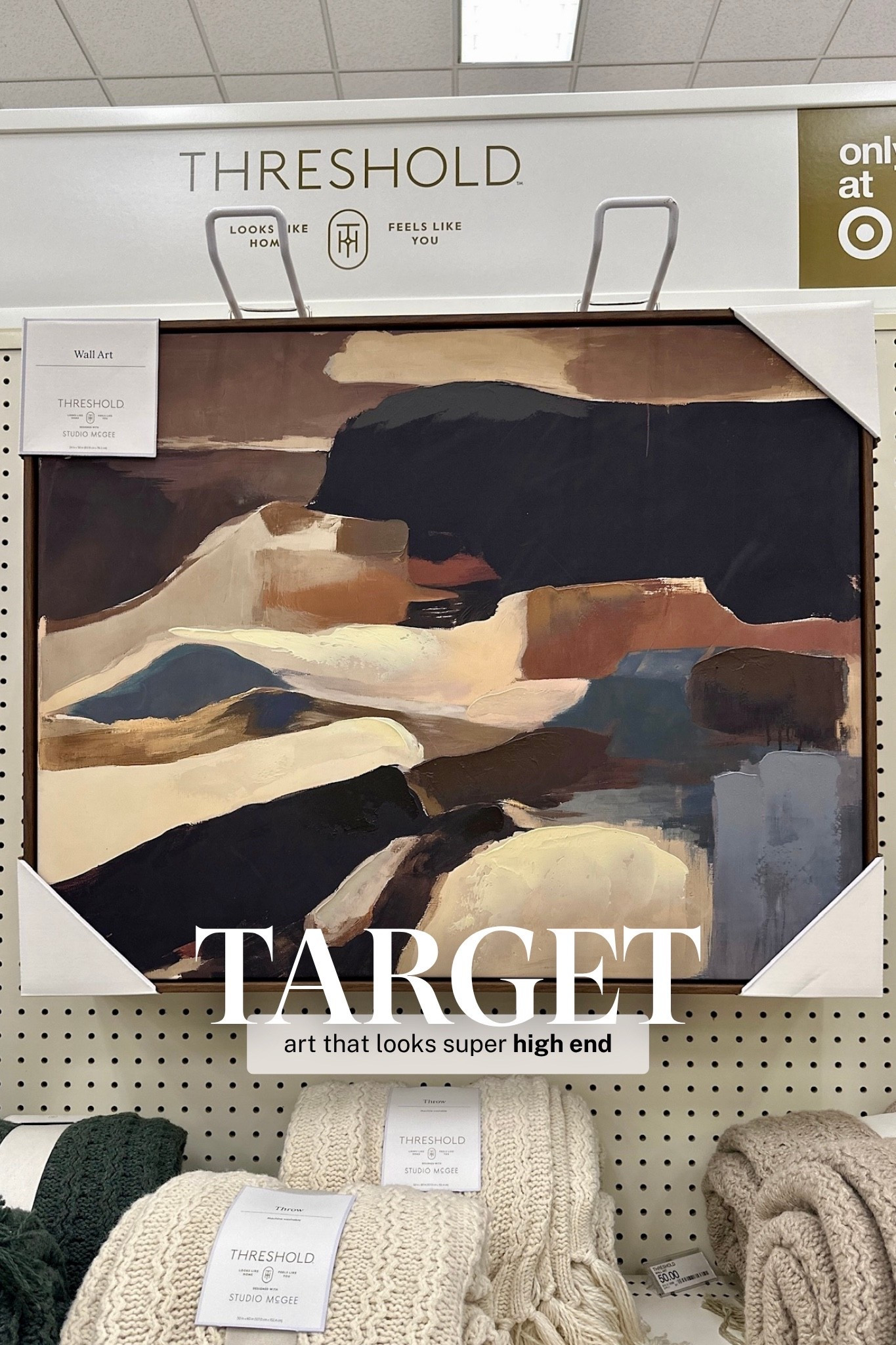 Wall art I just spotted at Target. It looks super high end but is quite affordable. I love the abstract look and muted colors. Hang over a bed, a sofa, or a console table! @Target // Target home finds. Bougie on a budget. Modern home decor.

#LTKHome