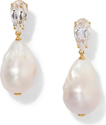 London Baroque Cultured Pearl Drop Earrings | Nordstrom