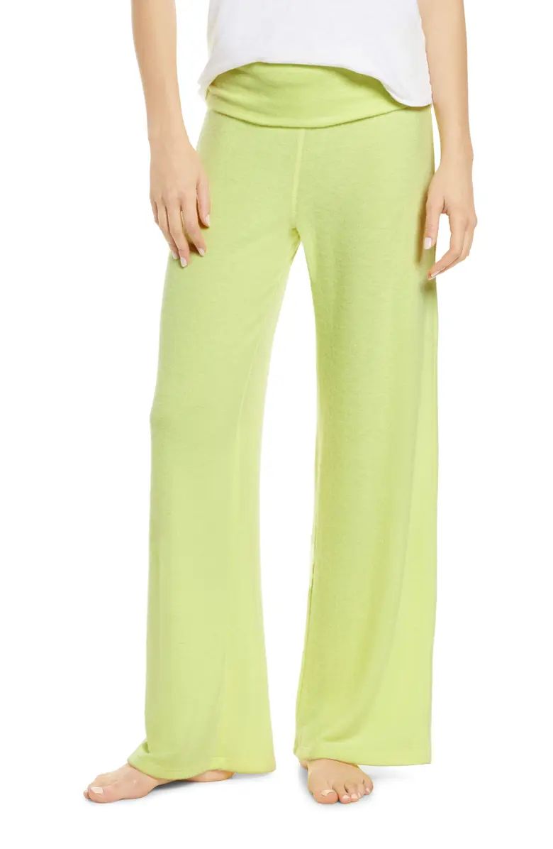 Foldover Wide Leg Lounge Pants | Nordstrom