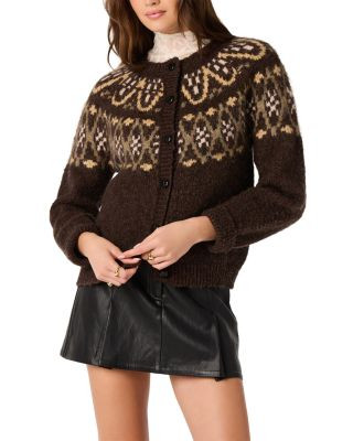 Astr the Label Irene Fair Isle Cardigan | Bloomingdale's (US)