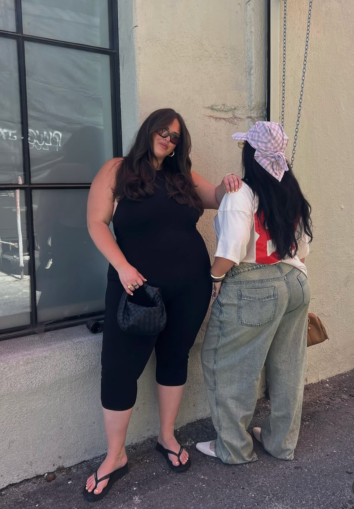 Your fave bestie duo 🤝🏼

Plus size outfit, jumpsuit, capri pants, summer outfit, vacation outfit, curvy outfit 

#LTKMidsize #LTKStyleTip #LTKPlusSize