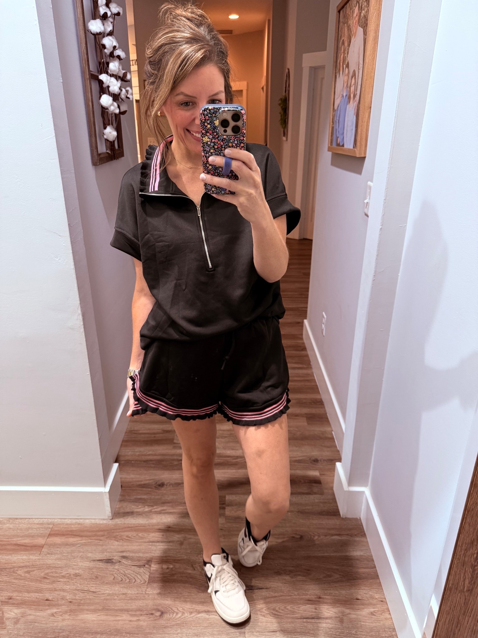The perfect matching set with pink accents! 💕 

Summer set, matching set, women’s clothing set, casual clothing, Amazon fashion, TikTok, fashion, matching set, summer clothing, summer outfit ￼

#LTKmomlife #LTKootd #LTKActive