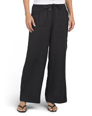 Linen Wide Leg Drawstring Pants | High Waisted | Marshalls | Marshalls