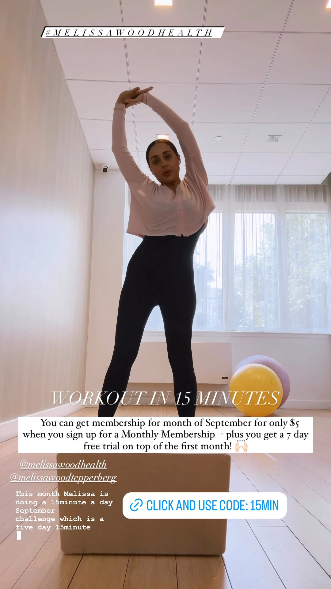 #ad  I’ve been challenging myself to workout 5 times a week, but sometimes I only have 15 minutes. I recently became a member on the @MelissaWoodHealth platform - @melissawoodtepperberg has so many amazing workouts for every stage of life - even pregnancy and postpartum! Melissa is doing a “15 Minute a Day” September challenge which is a 5-day, 15-minute workout challenge that encourages members to stay consistent and prioritize movement as their schedules become busy, because all it takes is 15 minutes a day.  You can get membership for month of September for only $5 when you sign up for a Monthly Membership  - plus you get a 7 day free trial on top of the first month 🧘🏻‍♀️ Use code: 15MIN | #MelissaWoodHealth #MelissaWoodTepperberg #MWHPartner

#LTKFitness #LTKSaleAlert #LTKBaby