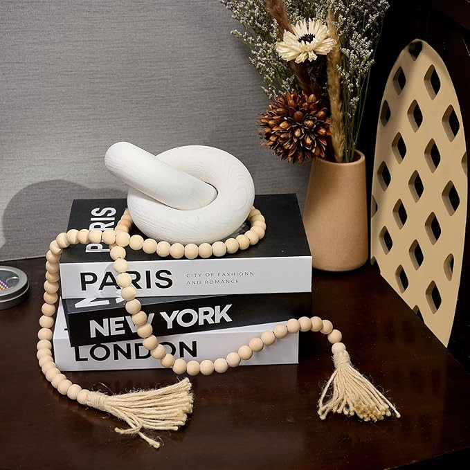 baqor 2-Link Wood Knot Decor - for Boho Celtic Home Entryway Living Room Coffee Table Shelf Accen... | Amazon (US)