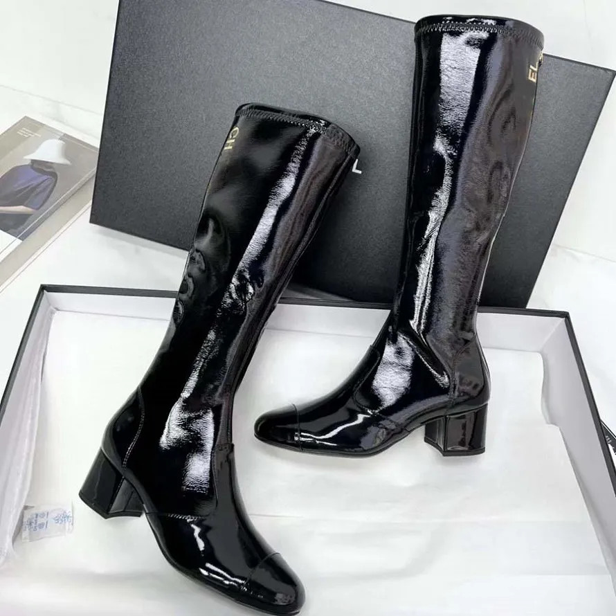 Designer Boots Knee High Boots Women Shoes Winter Ashion Luxury Natural Leather Platform Riding Z... | DHGate