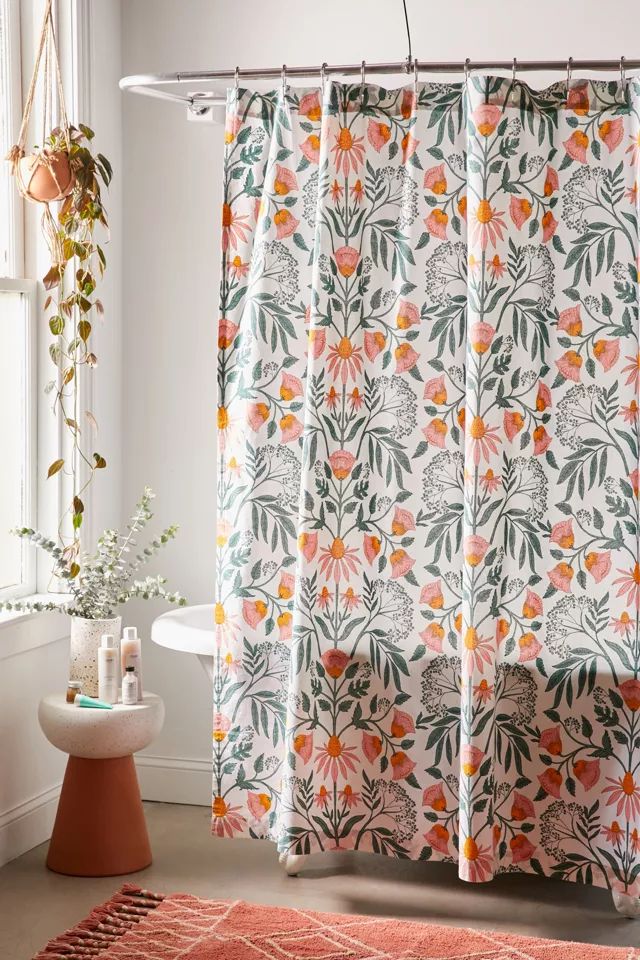 Camille Floral Shower Curtain | Urban Outfitters (US and RoW)