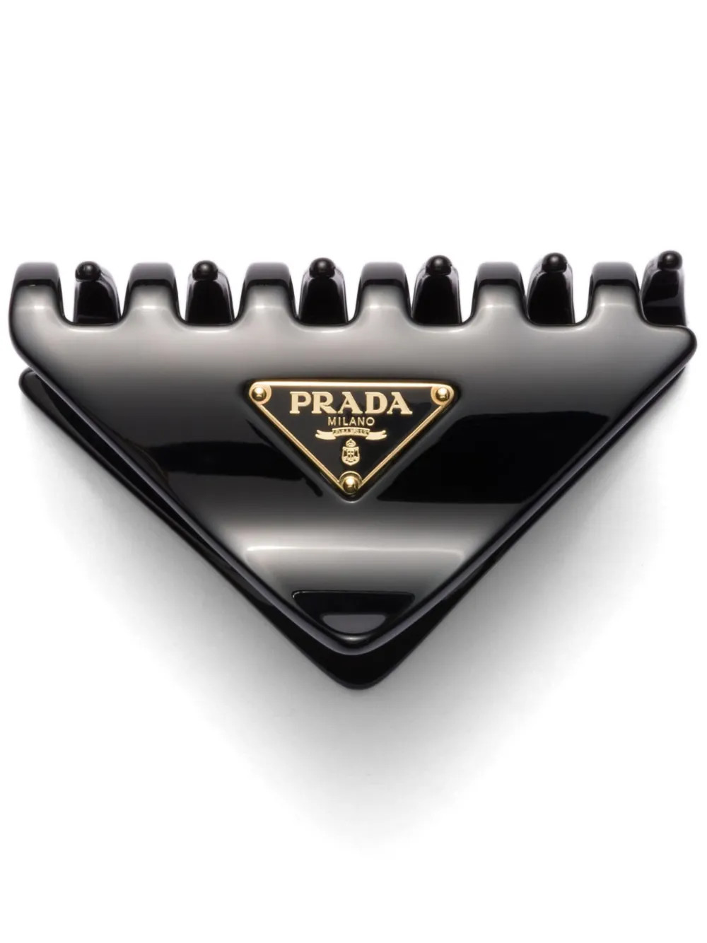 Prada logo-appliqué Hair Clip | Black | FARFETCH | Farfetch Global