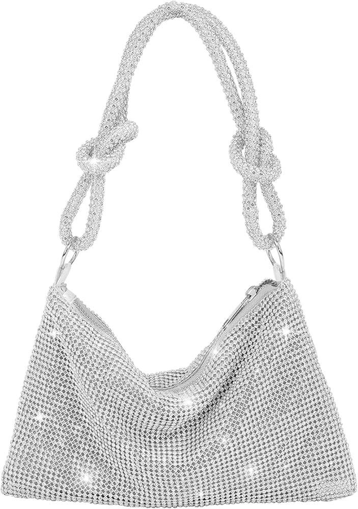 WQU Rhinestone Purse for Women Chic Bling Evening Shoulder Handbag Bling Glitter Purse Sparkly Ha... | Amazon (CA)