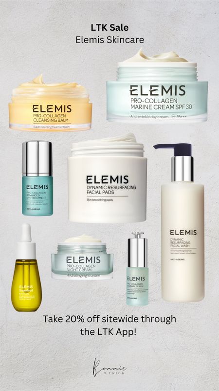Take 20% sitewide at Elemis exclusively through the LTK App during the #LTKSale 😍 Elemis Skincare | Elemis Beauty Sale | SPF | Marine Collegen

#LTKSale #LTKsalealert #LTKbeauty