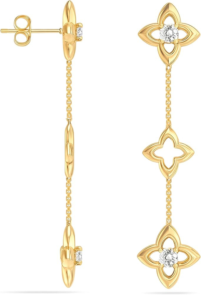 LeCalla 925 Sterling Silver Dangle Earring Lightweight Tassel Long Chain Drop Dangle Earrings for... | Amazon (US)