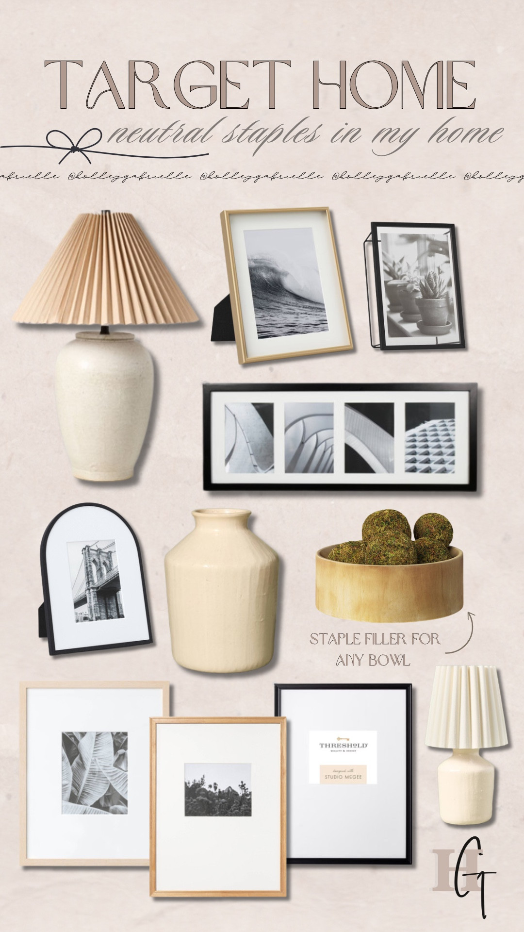 Neutral Target home staples in my home I’m using to reset for the new year 🌿🤎 if you’ve never wandered their frame aisle…you SHOULD! They have amazing options that are super affordable & look extremely high end. I own all of these and love them! 👏🏼

Perfect for gallery walls, shelf fillers, etc. & they can be styled year round! 😌

Target home / picture frames / neutral style / home reset / cozy decor / threshold / studio McGee / new arrivals / lamp / inspo / Holley Gabrielle 

#LTKFindsUnder100 #LTKHome #LTKStyleTip