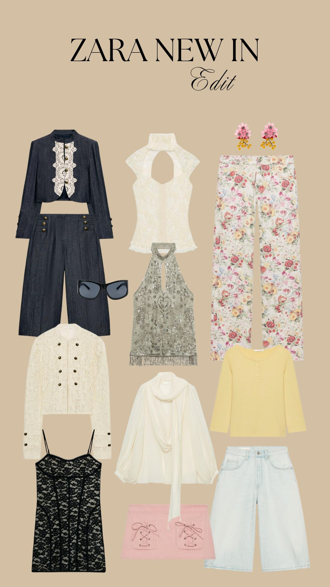 Zara New In Edit! 

Romantic Summer Dressing, Feminine Occasionwear, Soft Vintage Glam, Pastel Summer Wardrobe, Transitional Style, Late Summer style  

 #LTKuk #LTKsummer #LTKeurope