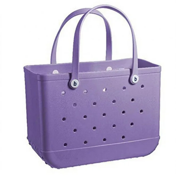 Beach Tote Waterproof Travel Bags Washable Rubber Handbag for Boat Pool Sports Gym,15"x13.8"x5.5" | Walmart (US)