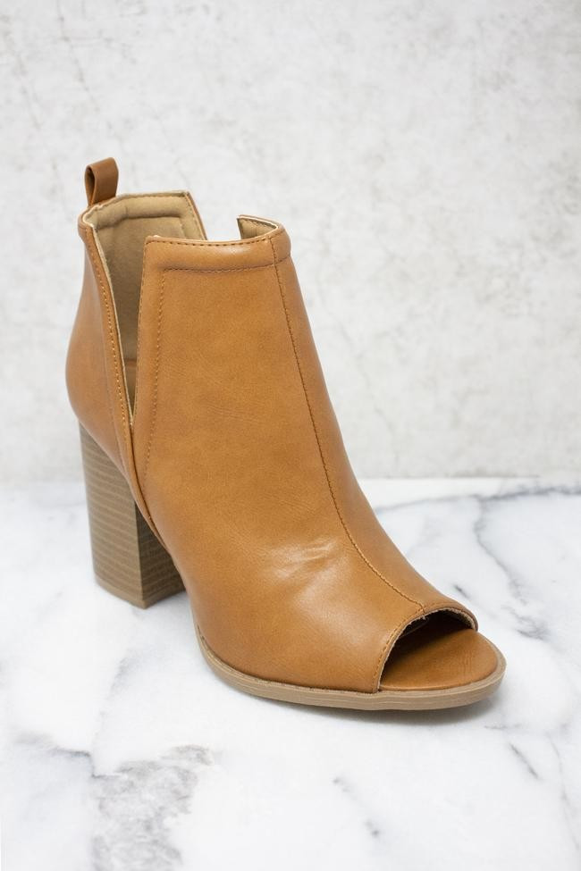 Beth Brown Booties | The Pink Lily Boutique