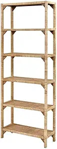 Bailey Street Home Moor Warren - 64 Inch Bookcase Natural Wood Finish - 2499-BEL-4347037 | Amazon (US)