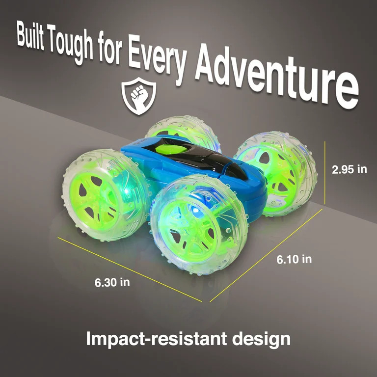 Contixo Remote Control Car, Stunt Racer, 360° Flip & Rotate, LED Lights, Wristband Controller, A... | Walmart (US)