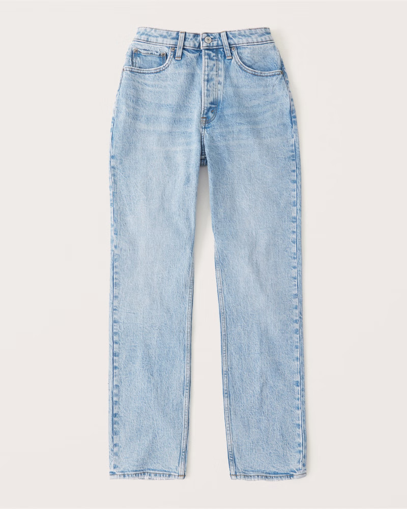Curve Love High Rise Dad Jeans | Abercrombie & Fitch (US)