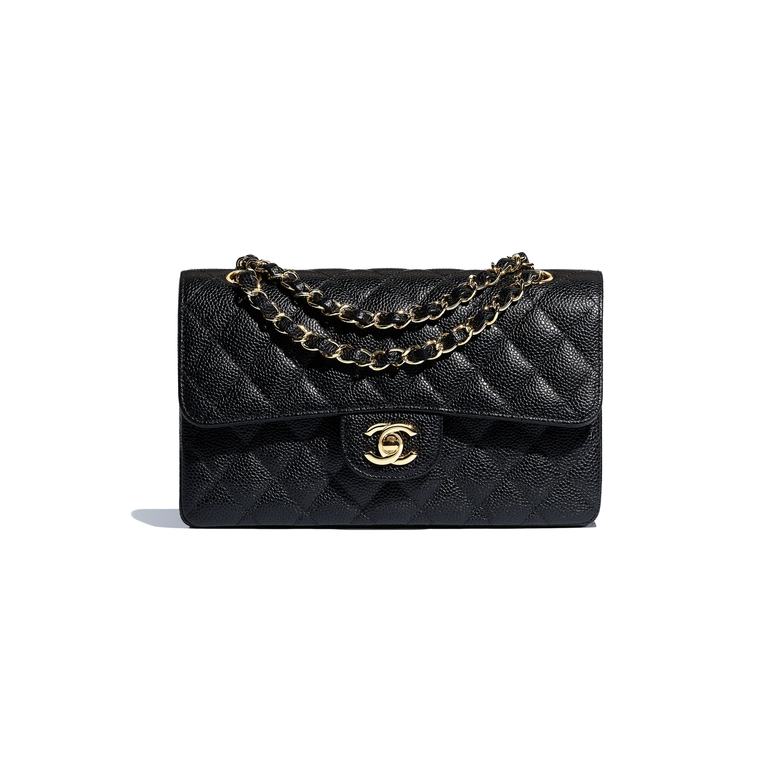 Lambskin & Gold-Tone Metal Black Small Classic Handbag | CHANEL | Chanel, Inc. (US)