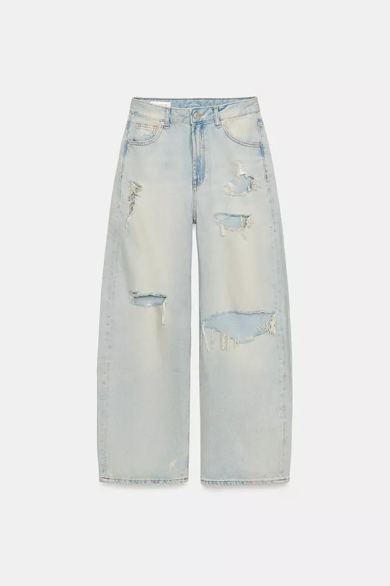 TRF MID-RISE BAGGY JEANS | Zara US