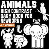 Animals High Contrast Baby Book For Newborns: Hello My First Black And White Learn Fun Cute Pictures | Amazon (US)