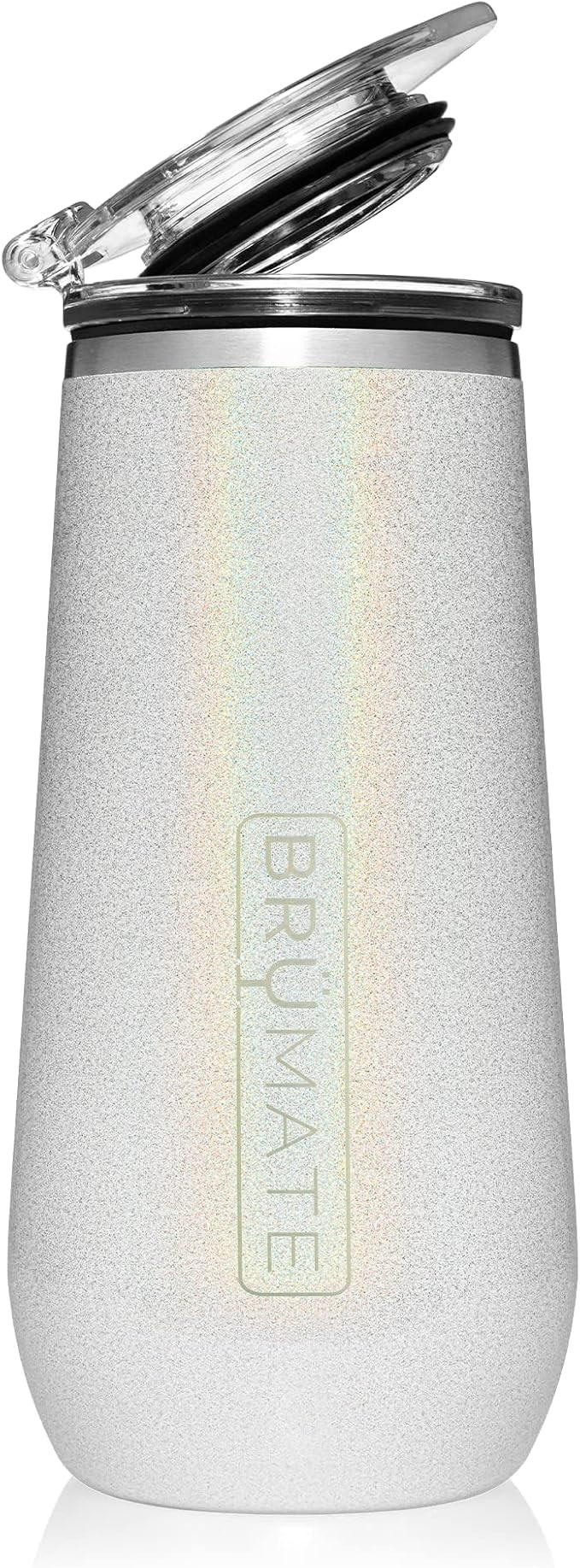 BrüMate Champagne Flute 12oz with Flip-Top Lid to Hold in Carbonation | Insulated Stainless Stee... | Amazon (US)