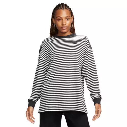 Women's Nike NSW Striped Long Sleeve T-Shirt | Scheels