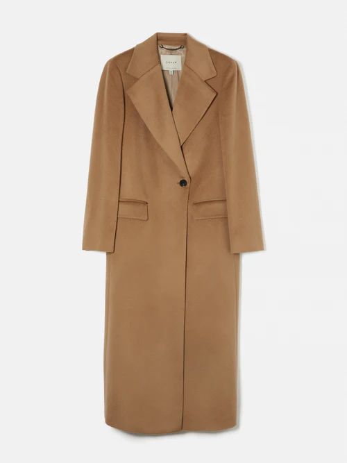 Wool Maxi City Coat | Camel | Jigsaw (UK)