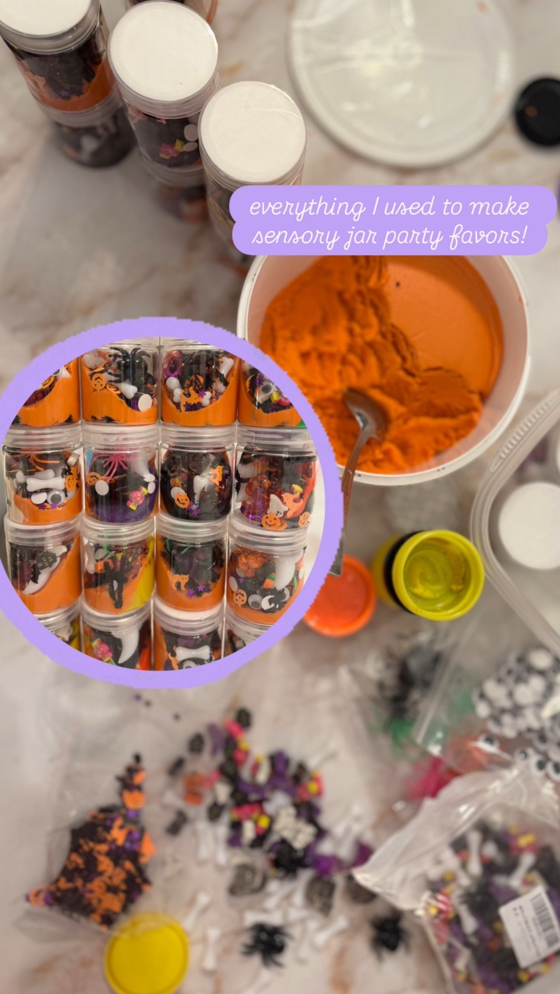 Everything I used to make sensory jars as party favors! 

#LTKParties #LTKKids #LTKHalloween