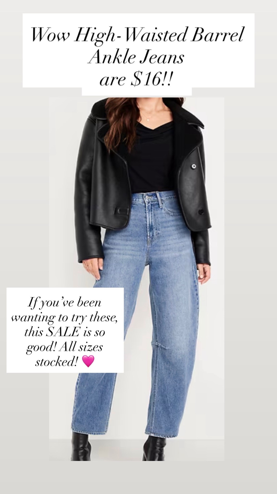 Wow High-Waisted Barrel Ankle Jeans are on sale for $16!!!!

#LTKSaleAlert #LTKootd