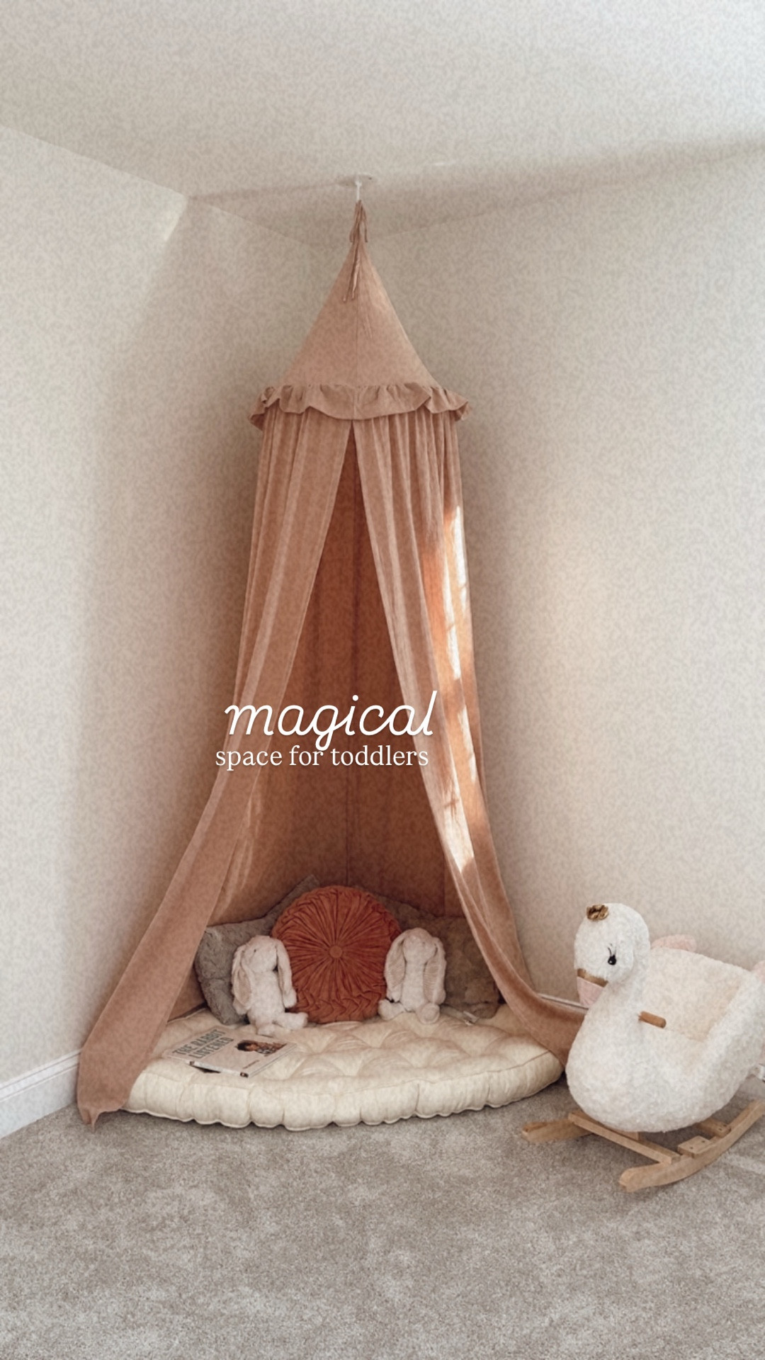 This dreamy toddler tent is from Amazon 🤍 Such an easy way to create a magical little space without spending a fortune. Linking the full setup here ✨

#LTKhome #LTKkids #LTKfamily
#AmazonFinds #AmazonHome #AmazonKids
#PlayroomDecor #ToddlerRoomInspo
#NeutralKidsRoom #CozyHome
#AffordableHome #MomLifeFinds
#ModernNursery #AestheticHome

#LTKKids #LTKmomlife #LTKBaby