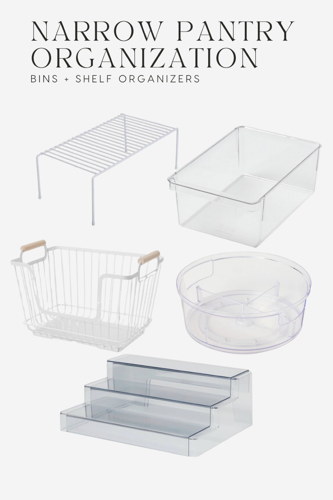 The bins I purchased to organize my friend’s small pantry! Made choices for open-front bins, lazy Susan’s and adjustable shelving to make it more customizable to her space! 

#LTKfamily #LTKhome #LTKstyletip