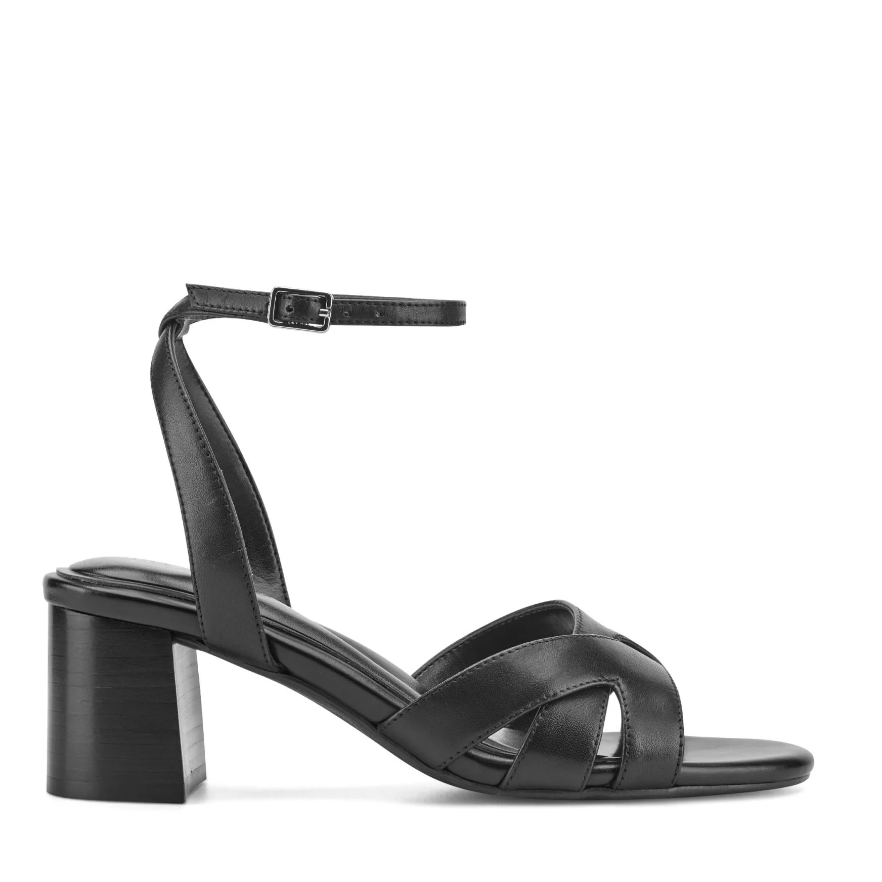 Women's Delicia Block Heel Dress Sandals - Dark Natural Leather/Raffia | Easy Spirit | Easy Spirit