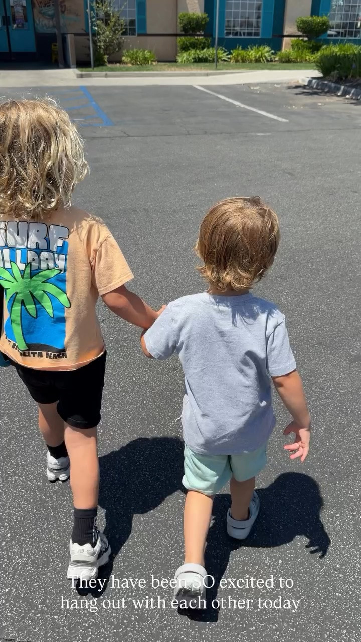 They have been SO excited to hang out with each other today
