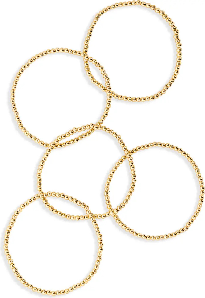 Pisa Set of 5 Beaded Bracelets | Nordstrom