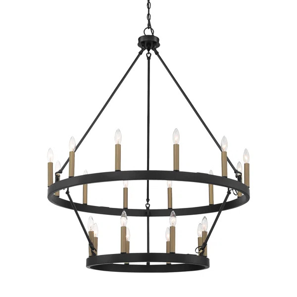 Finchley Dimmable Wagon Wheel Chandelier | Wayfair North America