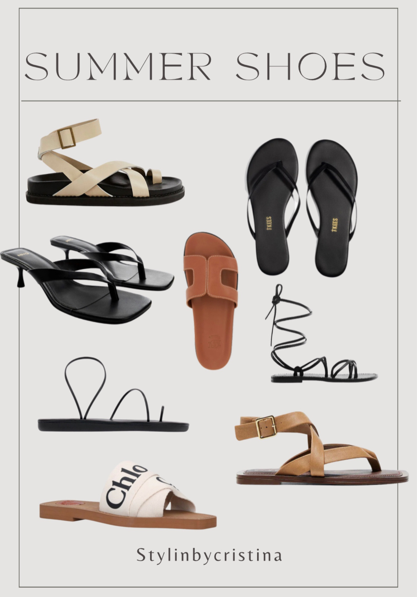 Round up of my favorite summer shoes! 

Strappy sandals, Chloe woody sandals, tkees, Ancient Greek sandals, Dune London slides, neutral shoes, flats 

#LTKshoecrush #LTKtravel #LTKSeasonal