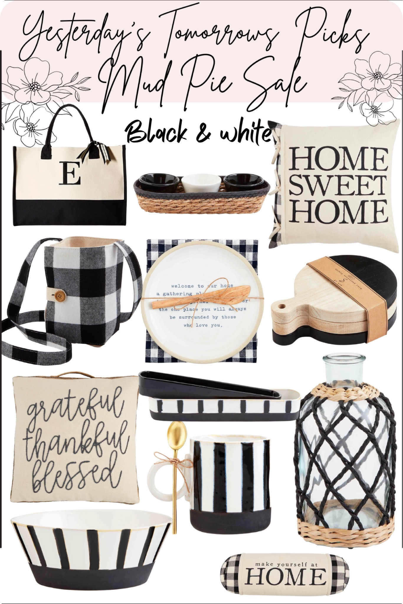 I am loving some black and white! The bold intensity of black and the purity of white can breath new life in your home decor. Especially when there is a great sale going on!! 

#LTKSale #LTKhome #LTKunder50