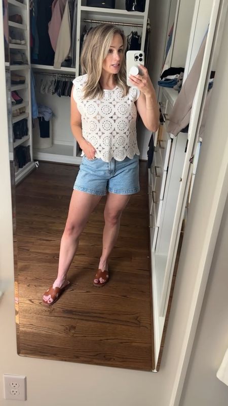 My Jean shorts are on sale today!!! I sized up for postpartum but I think the fit is pretty true to size. Wearing a 27. 

#LTKfindsunder100 #LTKVideo #LTKstyletip