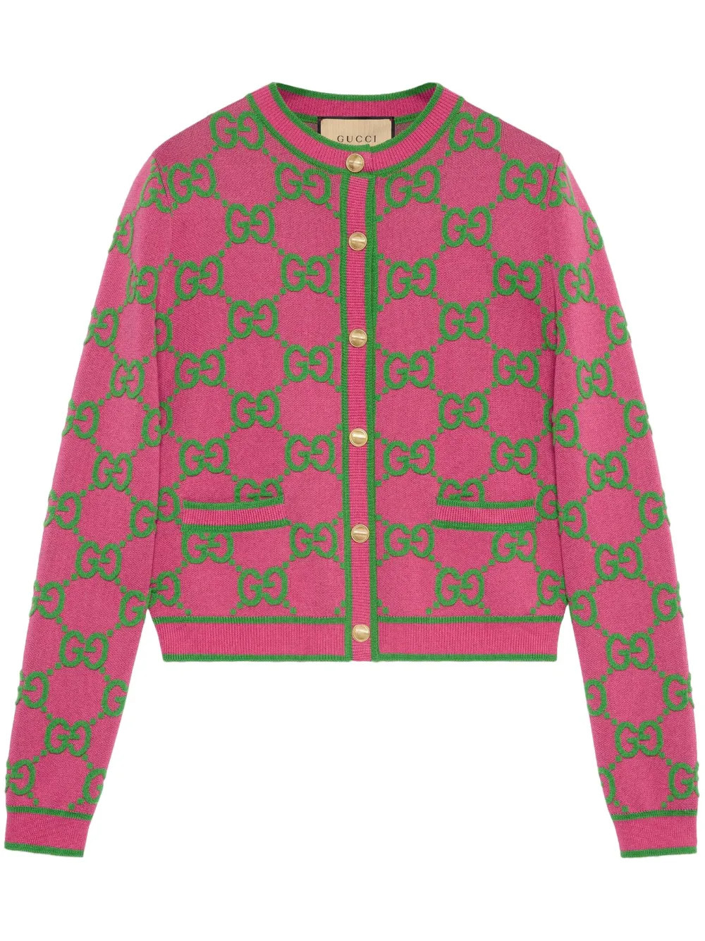 Gucci logo-jacquard Cardigan - Farfetch | Farfetch Global