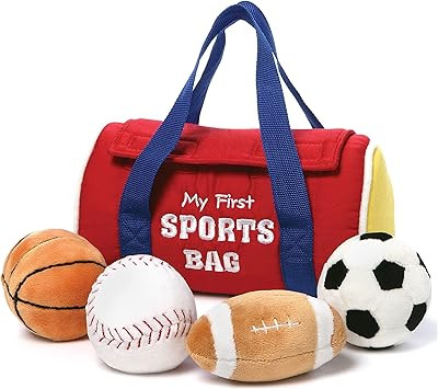 GUND Baby My First Sports Bag Stuffed Plush Playset, 5 Piece, 8" | Amazon (US)