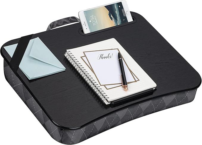 LapGear Designer Lap Desk with Phone Holder and Device Ledge - Gray Argyle - Fits up to 15.6 Inch... | Amazon (US)