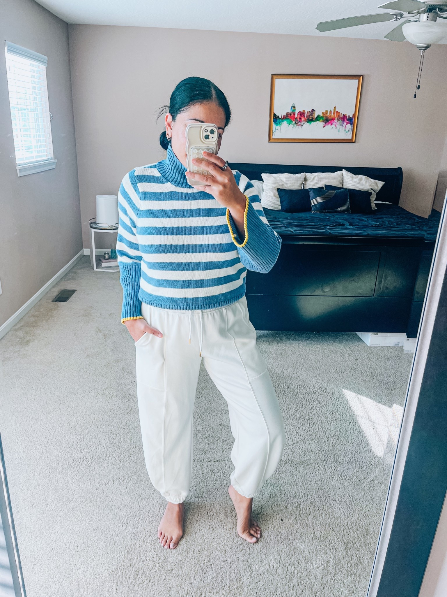 Walmart outfit
 Barrel leg sweatpants 
Striped sweater
Casual WFH style


#LTKHoliday #LTKFindsUnder50 #LTKdayinmylife