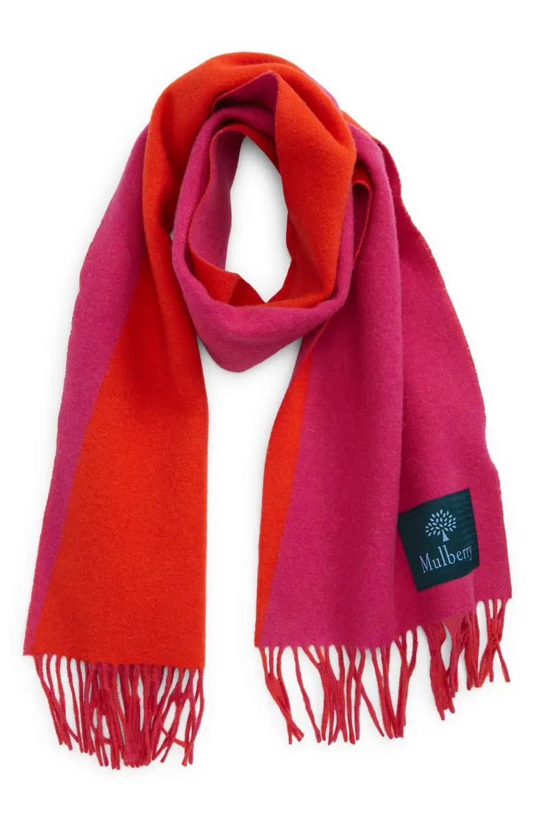 Mulberry Colorblock Wool & Cashmere Scarf | Nordstrom | Nordstrom