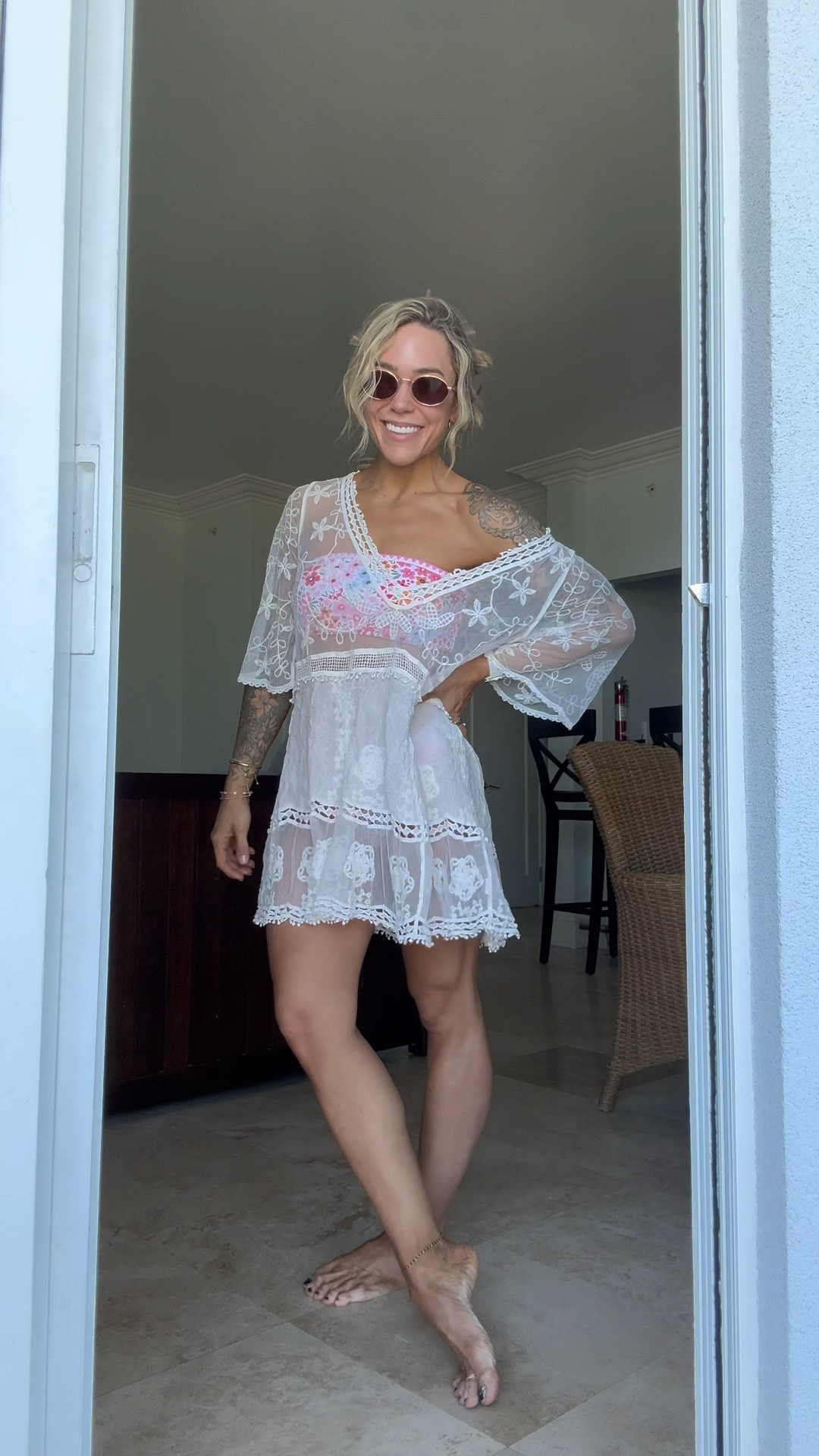 One of my fave Amazon swimmies🎀✨🌸 I own it in 4+ prints / colors now! In the small. Top is adjustable! It’s SO PRETTY! 🥹 & the coverup — SO GOOD! I’m in the small!

Hair waves from the same $20 something Hot Tools waver I found a couple years ago in TJ Maxx I still love 🙈linked it!

Caribbean / island wear / resort wear / swim / vacay / honeymoon / two piece / ootd / vacation wear / Holley Gabrielle / Amazon fashion / reel / swimsuit / strapless / floral print

#LTKWatchNow #LTKSwim #LTKFindsUnder50