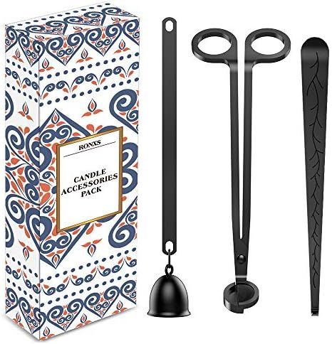 RONXS 3 in 1 Candle Accessory Set, Candle Wick Trimmer Candle Cutter, Candle Snuffer, Candle Wick... | Amazon (US)