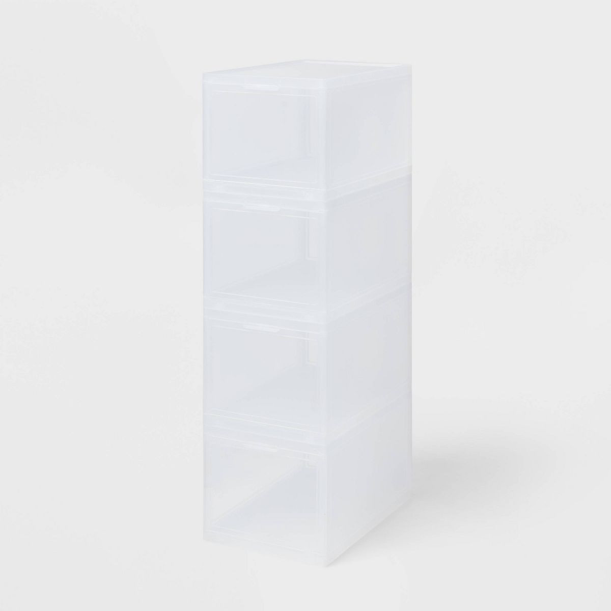 Stackable Small Bin Front Opening Clear - Brightroom™ | Target