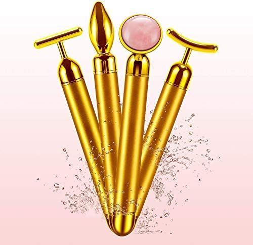 4-in-1 Face Massager Roller 24k Golden Face Roller, Arm Eye Nose Massage for Face Facial Massager... | Amazon (US)