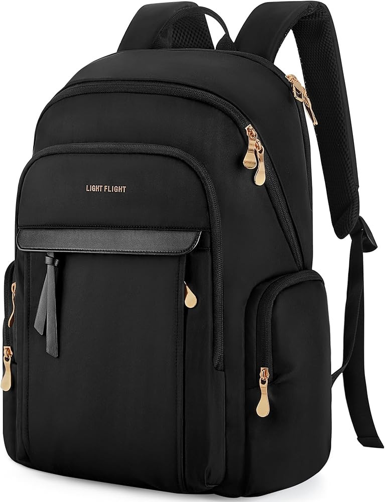 LIGHT FLIGHT Laptop Backpack for Women, 15.6 Inch Work Bag Business Backpack with laptop compartm... | Amazon (US)