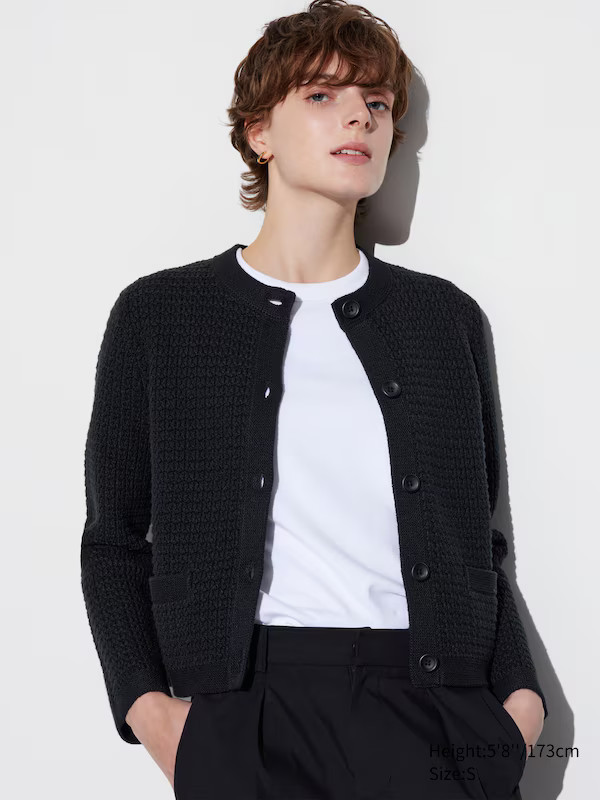 Women Knit Short Jacket | UNIQLO UK | UNIQLO (UK)